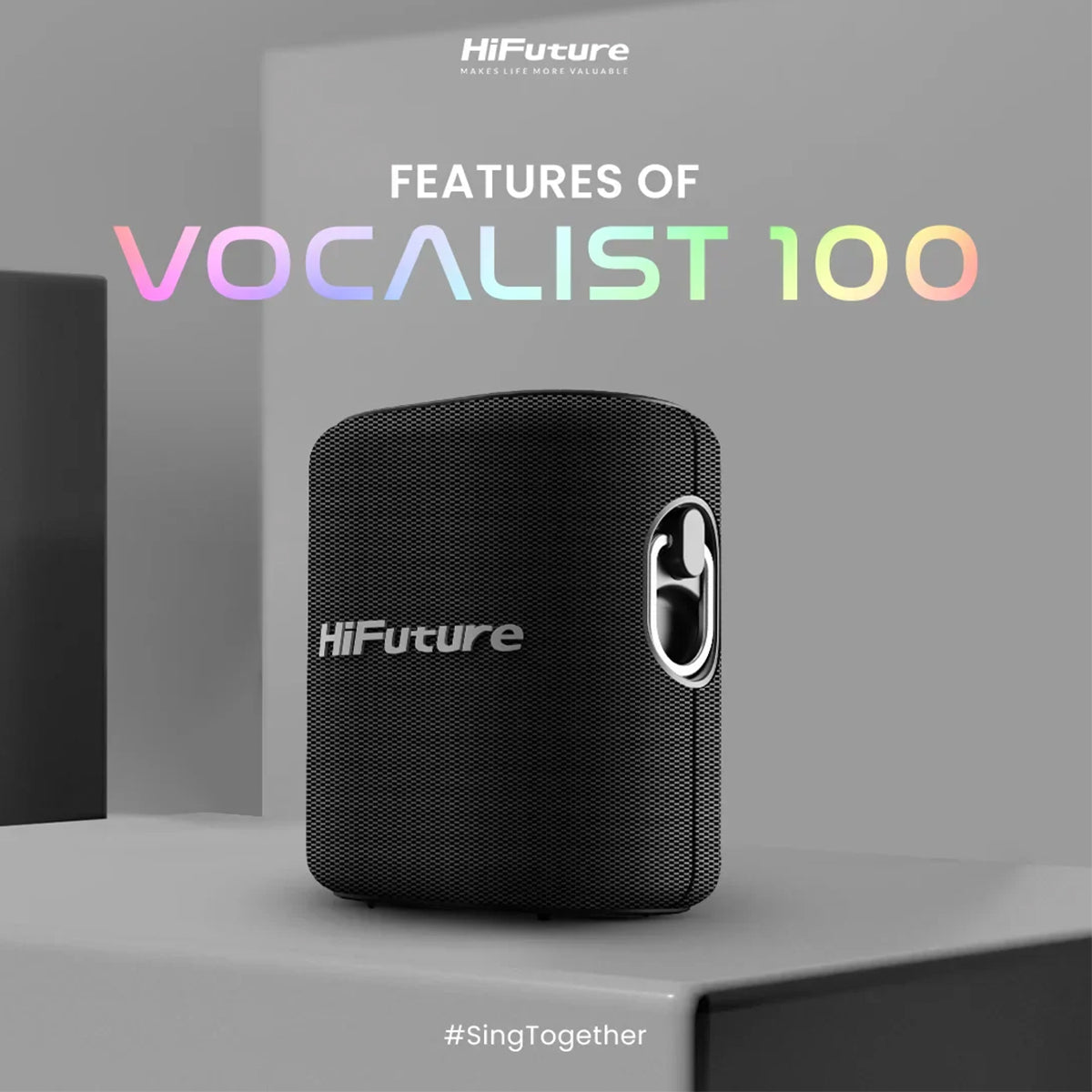 HiFuture VOCALIST 100 Portable Karaoke Speaker With Microphone - ALL-TEK Magherafelt