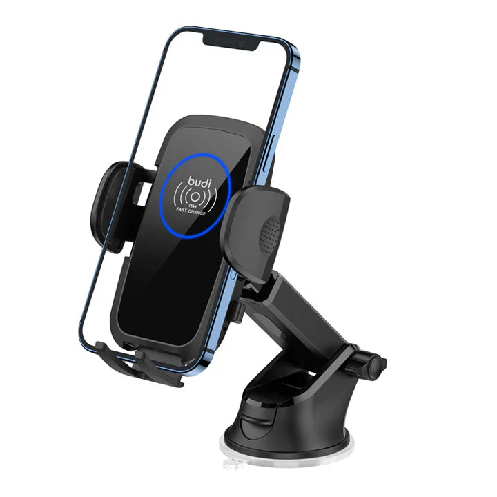 Budi 15W Wireless Charger Car Phone Holder - ALL-TEK Magherafelt