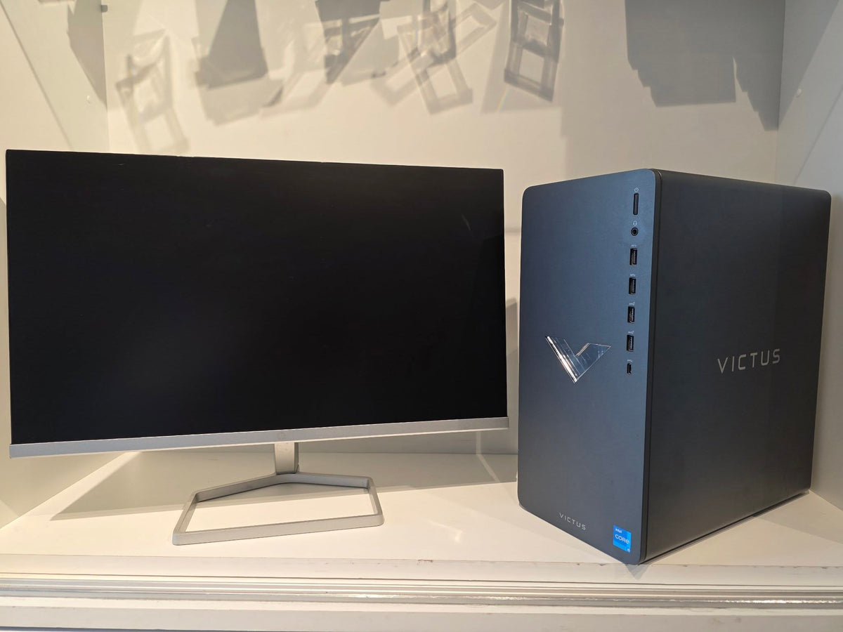 HP Victus 15L Gaming Desktop with Monitor Bundle