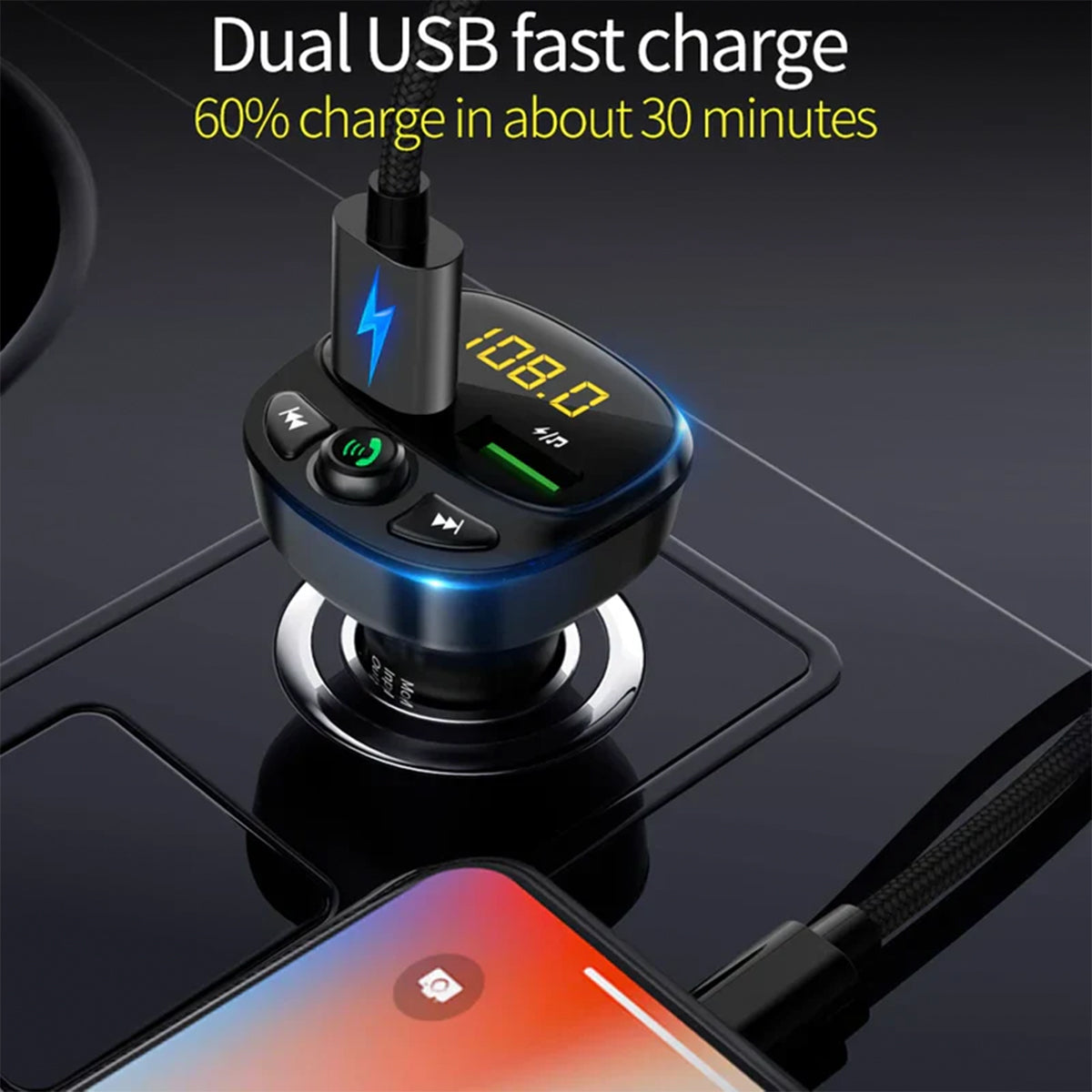 Budi 17W FM Bluetooth Transmitter with Dual USB - ALL-TEK Magherafelt