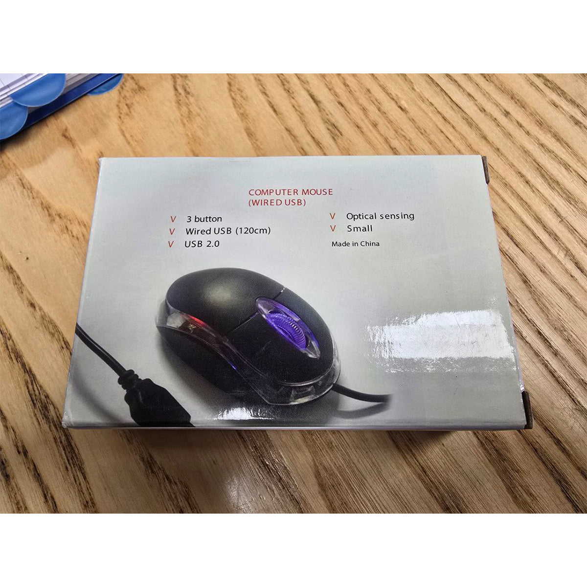 Computer Mouse - wired USB LED optical with scroll wheel - ALL-TEK Magherafelt