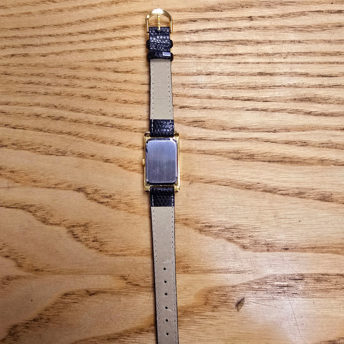 Gold Plated Leather Effect Strap Ladies Watch - ALL-TEK Magherafelt