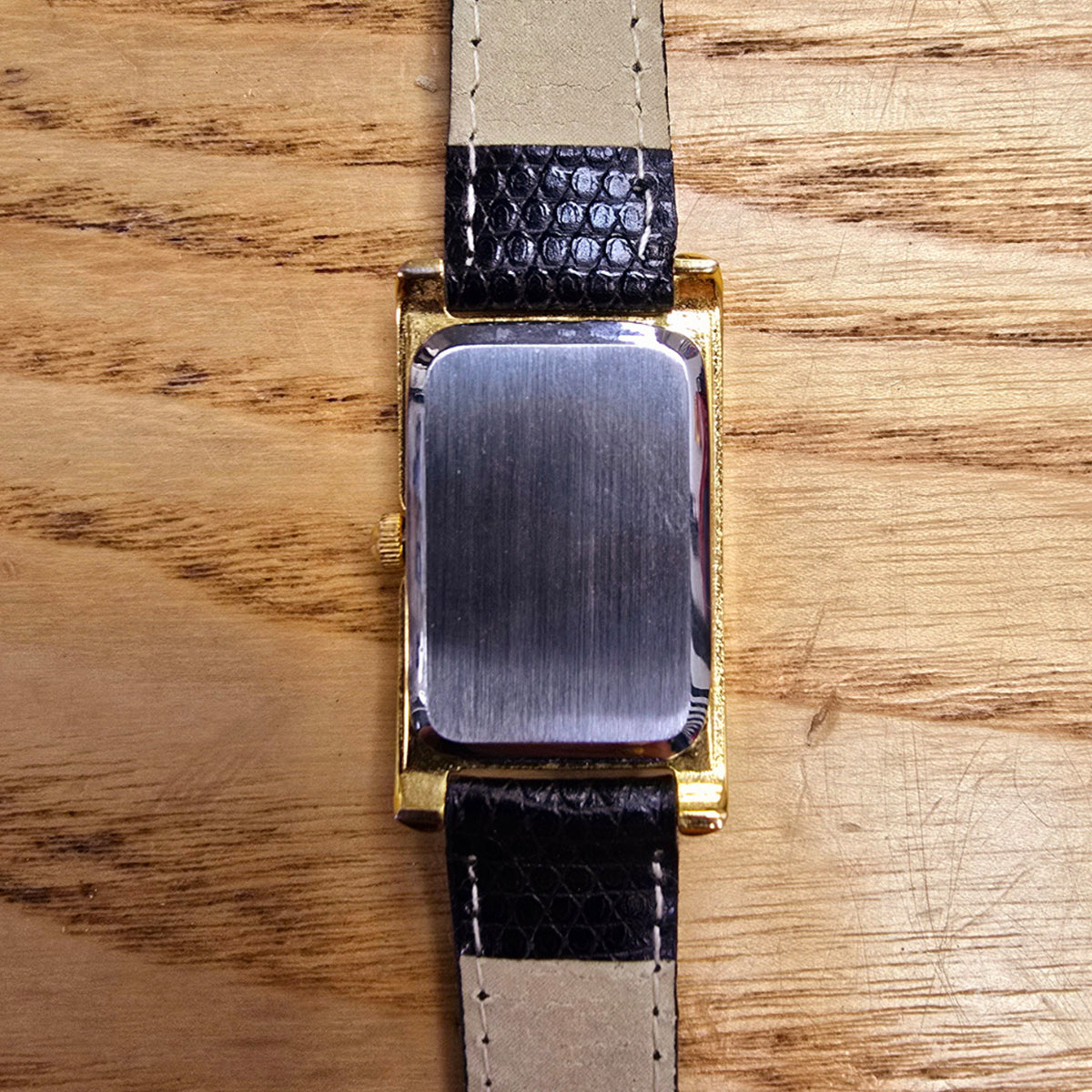 Gold Plated Leather Effect Strap Ladies Watch - ALL-TEK Magherafelt