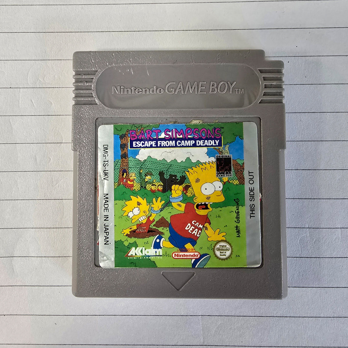 Nintendo Gameboy Game - Bart Simpsons Escape from camp deadly - ALL-TEK Magherafelt