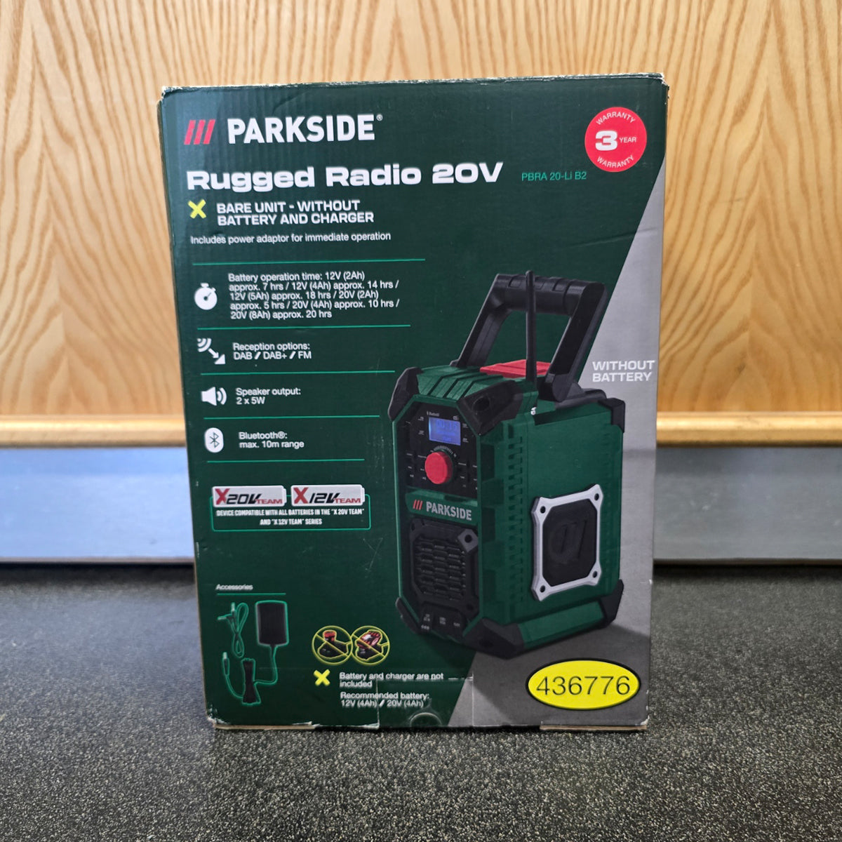 Parkside Rugged Radio 20 v (PBRA 20-li B2) - ALL-TEK Magherafelt