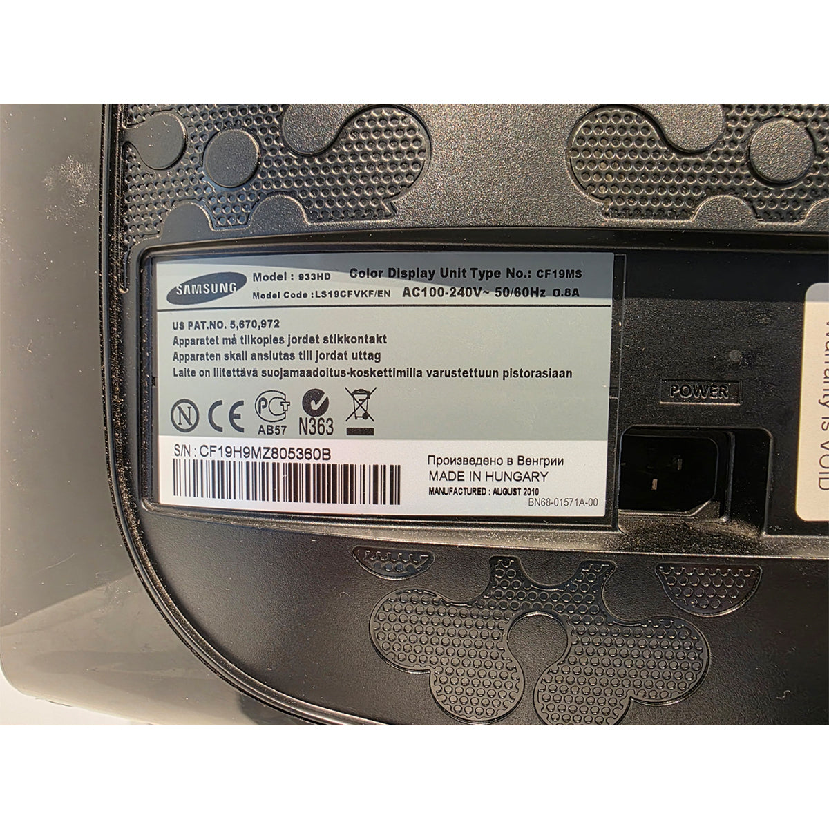 Samsung SyncMaster 933HD LCD Screen - ALL-TEK Magherafelt