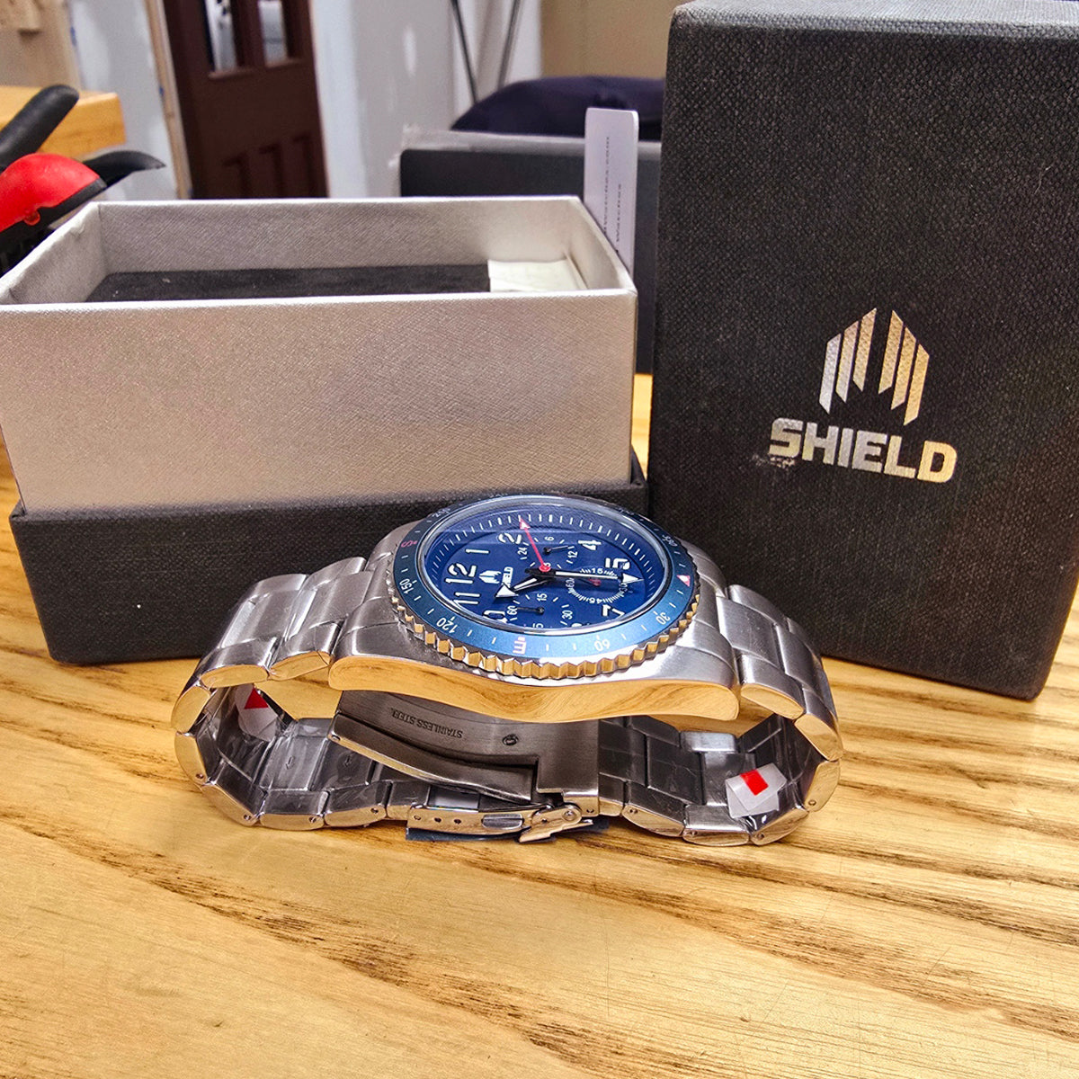 Shield Galaxy Blue Stainless Steel Men's Watch - ALL-TEK Magherafelt
