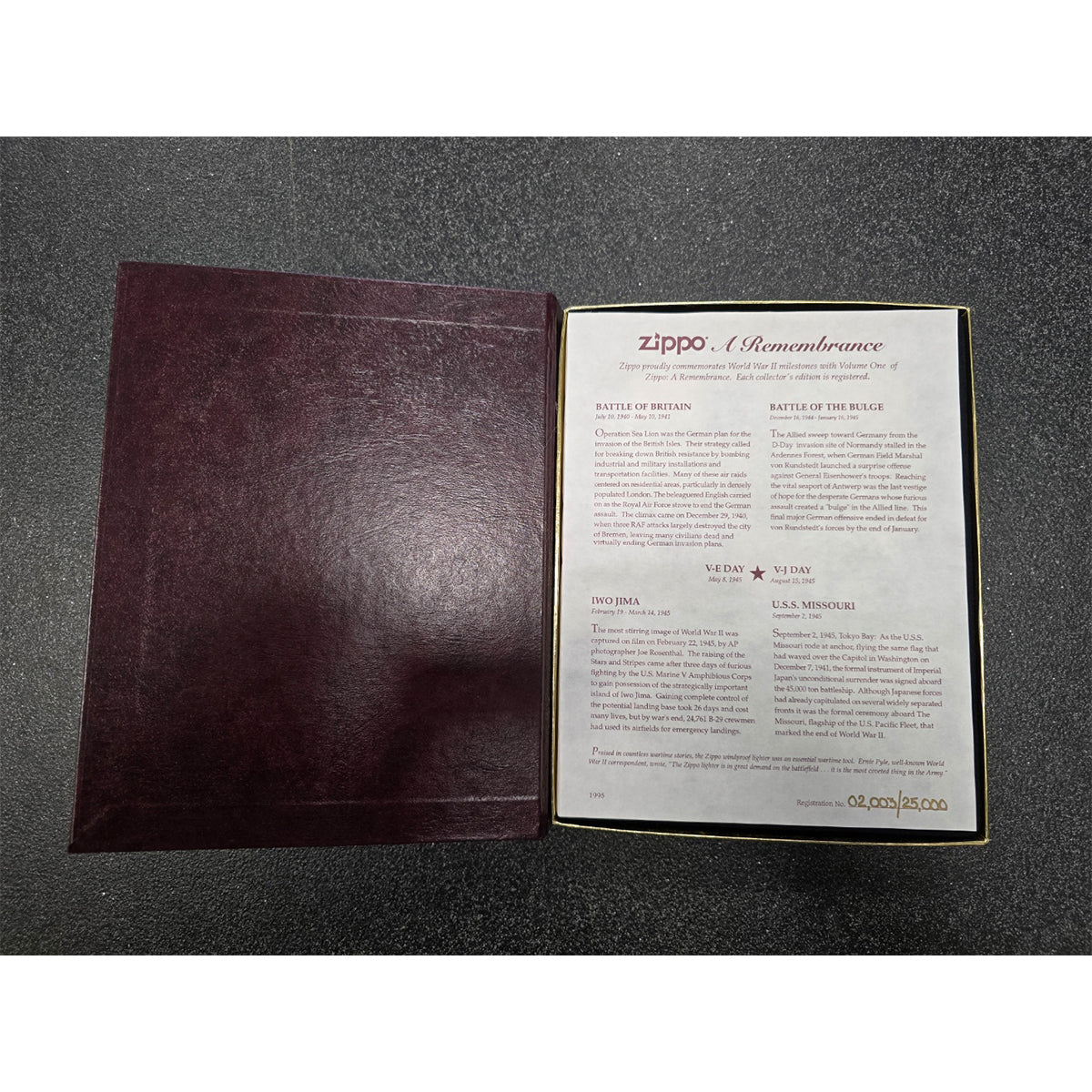 World War 2 Zippo Collection. A Remembrance polished Limited Edition - ALL-TEK Magherafelt