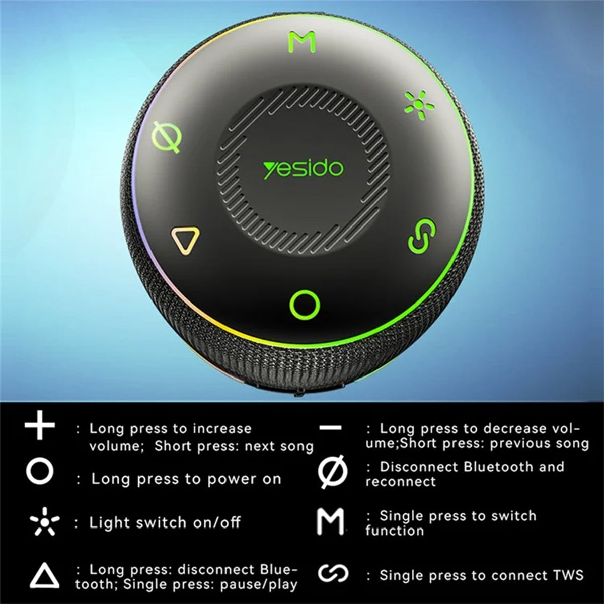 Yesido 30W IPX6 Waterproof Wireless Speaker - ALL-TEK Magherafelt