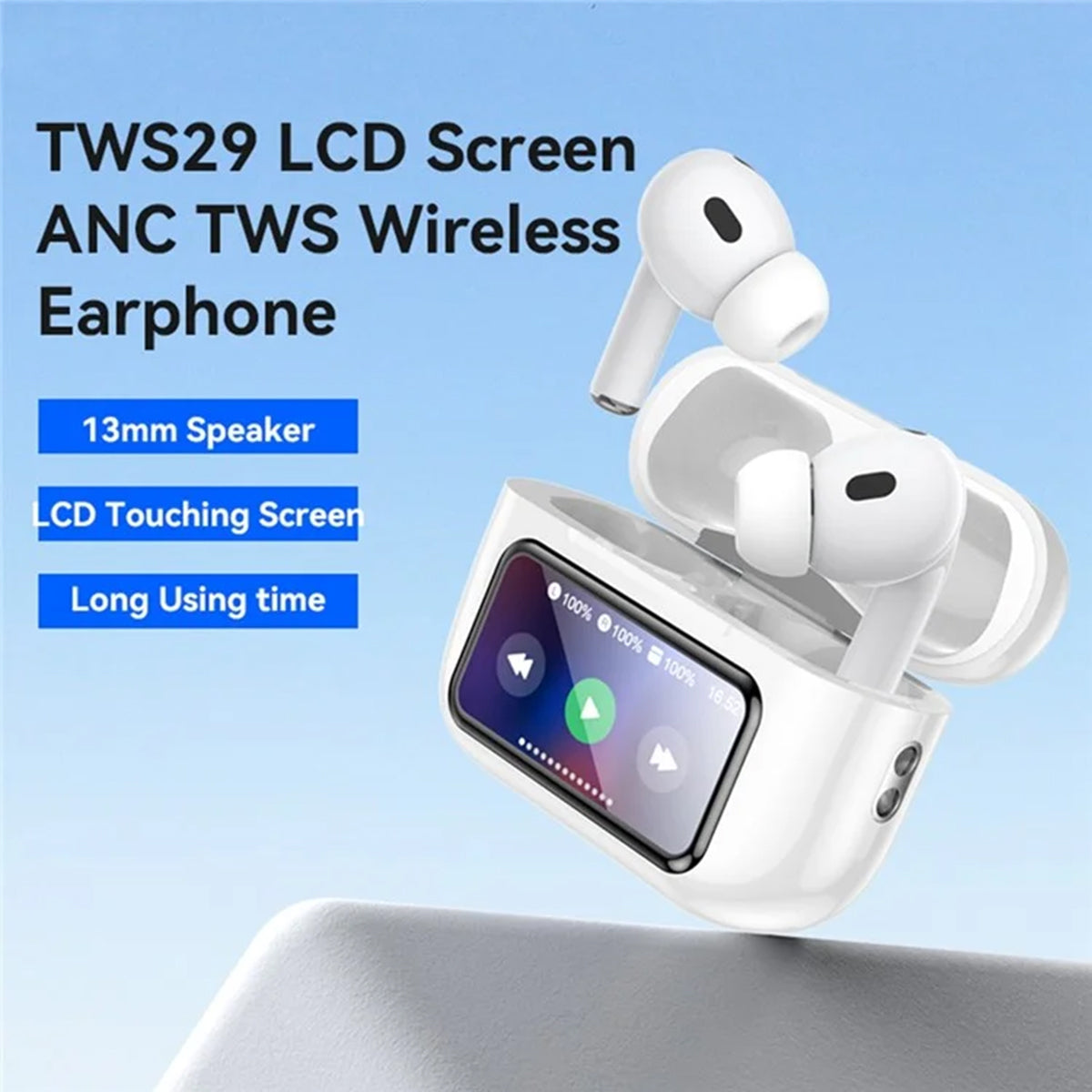 Yesido LCD Screen ANC &amp; ENC Noise Cancellation Wireless Earphones - ALL-TEK Magherafelt