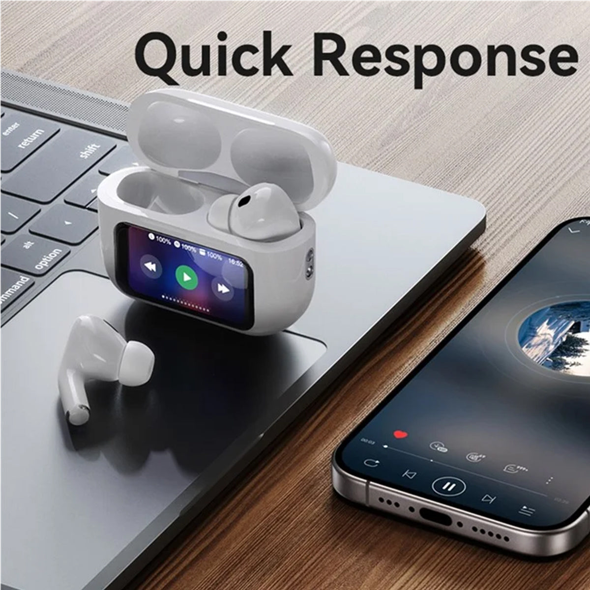Yesido LCD Screen ANC &amp; ENC Noise Cancellation Wireless Earphones - ALL-TEK Magherafelt
